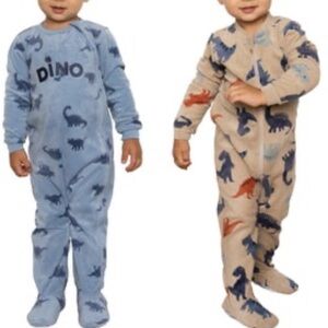 Pekkle baby fleece sleeper set (6-9m)